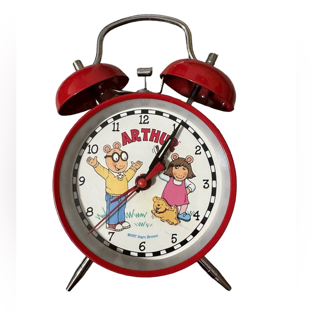 Vintage 1997 Arthur Mechanical Alarm clock
